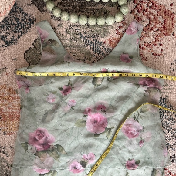 Vintage 90s Plus Women’s Floral Print Sleeveless Dress Size 14W Made in USA - Picture 9 of 16